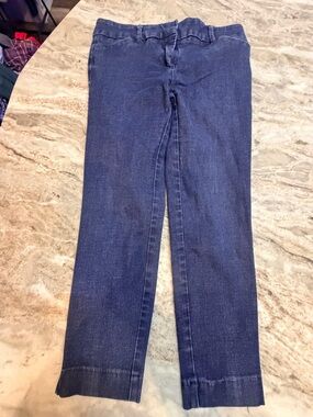 NY&Co 7th Avenue Pull On Skinny Jeans Size 2 Dark Wash Stretch Jeggings